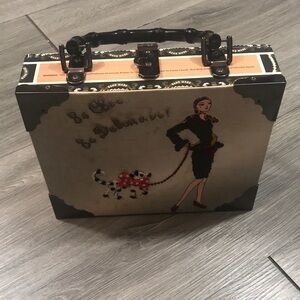 Vintage Cigar Box “So Chic” Embroidered & Beaded Handbag